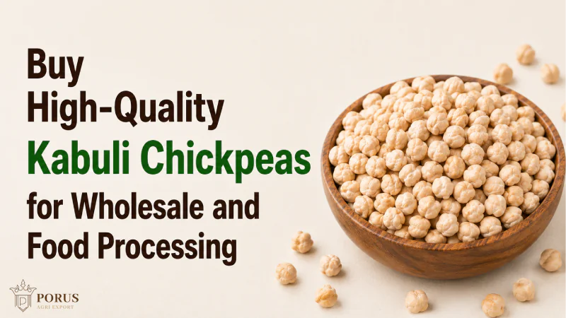 Buy High-Quality Kabuli Chickpeas for Wholesale and Food Processing